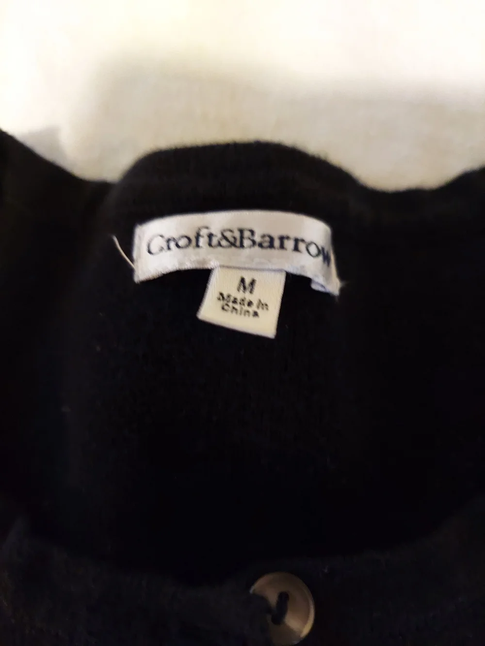 croft & barrow Black Women's Button-Up Cardigan - Picture 2 of 3